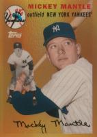 2008 Topps Mickey Mantle Reprint #MMR54 Mickey Mantle Gold Refractor Baseball Card