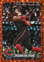 2024 Topps #219 Christian Encarnacion-Strand Orange Crackle Foil Board Baseball Card