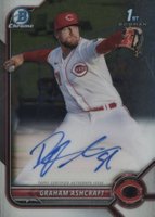 2022 Bowman Chrome Prospect Autographs #CPAGA Graham Ashcraft Baseball Card