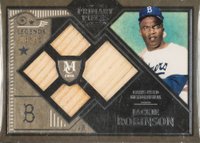 2016 Topps Museum Collection Primary Pieces Quad Relics Legends #JR Jackie Robinson Baseball Card