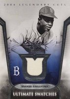 2004 SP Legendary Cuts Ultimate Swatches #US-JR Jackie Robinson Baseball Card