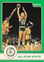 1984 Star Larry Bird #6 All-Star Stats Basketball Card