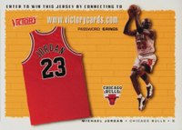 1999 Upper Deck Victory # Michael Jordan Jersey Entry Basketball Card