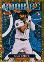 2023 Topps Finest Finest Rookies Design Variations #FRD2 Riley Greene Gold Mini-Diamond Baseball Card