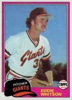 1981 Topps #336 Eddie Whitson Baseball Card