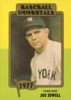 1980 Baseball Immortals #163 Joe Sewell Baseball Card