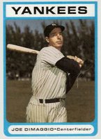 1972 Bowery Bank # Joe DiMaggio Swinging Baseball Card