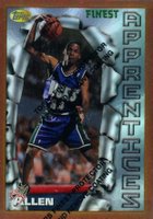 1996 Finest #22 Ray Allen Refractor w/Coating Basketball Card