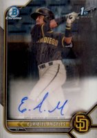 2022 Bowman Chrome Prospect Autographs #CPAEA Euribiel Angeles Baseball Card