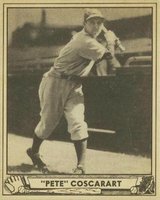 1940 Play Ball #63 Pete Cascarart Correct spell Coscarart Baseball Card