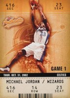 2002 Fleer Authentix #72 Michael Jordan Basketball Card