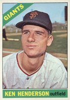 1966 Topps #39 Ken Henderson Baseball Card