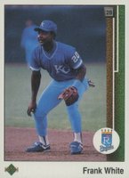 1989 Upper Deck #350 Frank White Baseball Card