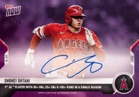 2021 Topps Now #878C Shohei Ohtani Autograph-Purple Baseball Card