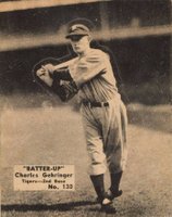 1934 Batter Up #130 Charles Gehringer Baseball Card