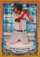 2024 Bowman Sterling Prospects #BSP25 Marcelo Mayer Gold Refractor Baseball Card
