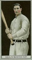 1912 Brown Backgrounds Broadleaf #44 Art Devlin Baseball Card