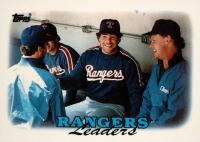 1988 Topps Tiffany #201 Rangers Leaders Baseball Card
