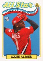 2018 Topps Throwback Thursday #136 Ozzie Albies Baseball Card