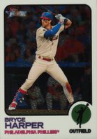 2022 Topps Heritage #245 Bryce Harper Chrome Baseball Card