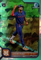 2022 Bowman Chrome Sapphire Edition #35 Jeremy Pena SP-Aqua Baseball Card