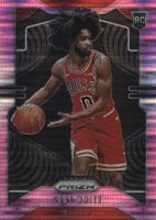 2019 Panini Prizm #253 Coby White Pink Pulsar Basketball Card
