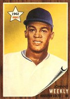 1962 Topps #204 Johnny Weekly Baseball Card