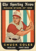 1959 Topps #120 Chuck Coles Baseball Card