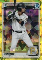 2020 Bowman Draft Chrome Sapphire Edition #BD81 Nick Gonzales Yellow Baseball Card