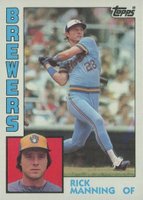 1984 Topps #128 Rick Manning Baseball Card