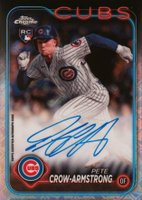 2024 Topps Chrome Logofractor Edition MLB Refractor Chrome Autographs #RCAPC Pete Crow-Armstrong Baseball Card