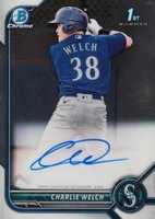 2022 Bowman Chrome Prospect Autographs #CPACW Charlie Welch Baseball Card
