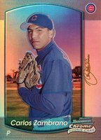 2000 Bowman Chrome #303 Carlos Zambrano Refractor Baseball Card