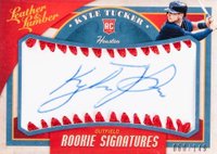 2019 Panini Leather & Lumber #103 Kyle Tucker Rookie Leather Signatures Baseball Card