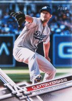 2017 Topps #50 Clayton Kershaw Pitching Baseball Card