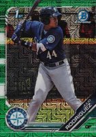 2019 Bowman Mega Box Chrome #33 Julio Rodriguez Green Refractor Baseball Card