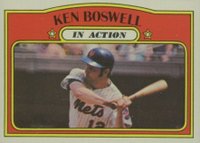 1972 Topps #306 Ken Boswell In Action Baseball Card