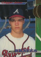 1993 Stadium Club Braves #9 Chipper Jones Baseball Card