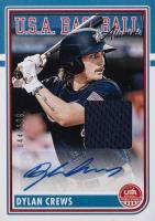 2024 Panini Stars & Stripes USA USA Baseball Alumni Signatures Materials #ASMDC Dylan Crews Baseball Card