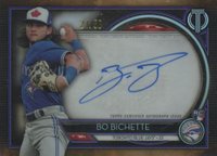 2020 Topps Tribute Autographs #TABBI Bo Bichette Purple Baseball Card