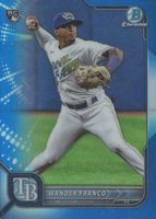 2022 Bowman Chrome #10 Wander Franco Blue Refractor Baseball Card