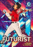 2021 Bowman Mega Box Chrome Futurist #CC Corbin Carroll Purple Refractor Baseball Card