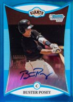 2008 Bowman Chrome Draft #128 Buster Posey Autograph-Blue Refractor Baseball Card