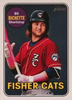 2018 Topps Heritage Minor League #54 Bo Bichette Wearing Helmet Baseball Card