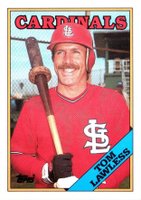 1988 Topps Tiffany #183 Tom Lawless Baseball Card