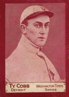 1910 Washington Times #1 Ty Cobb Baseball Card