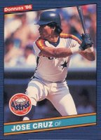 1986 Donruss #60 Jose Cruz Baseball Card