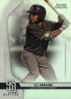 2020 Bowman Sterling #BPR26 CJ Abrams Refractor Baseball Card