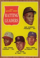 1962 Topps #52 N.L. Batting Leaders Baseball Card