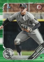 2019 Bowman Draft #BD100 Andrew Vaughn Green Baseball Card